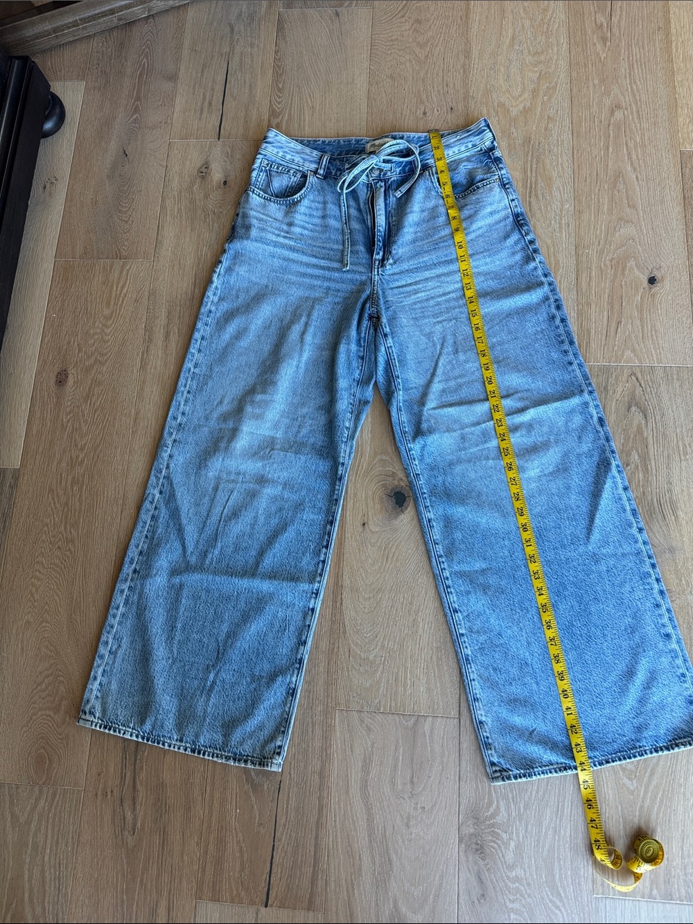 Madewell curvy super wide leg denim